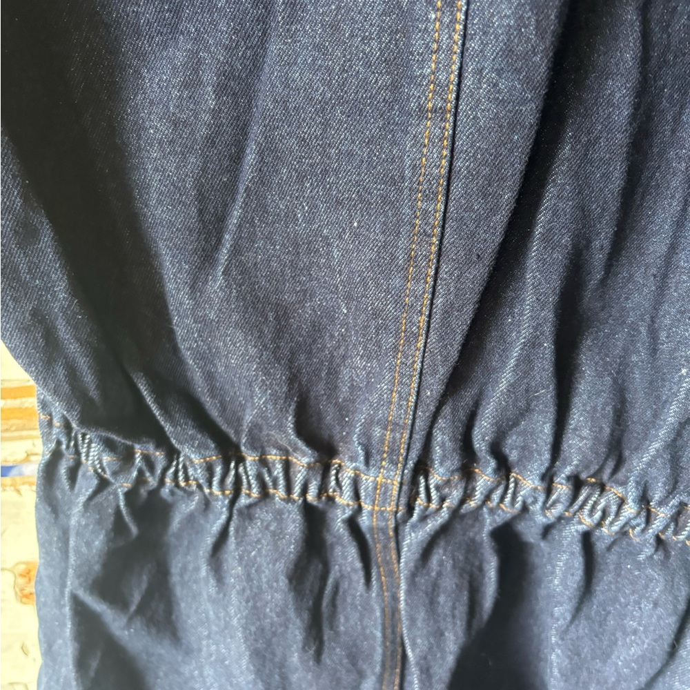 Petal & Pup Dark Blue Denim Button-Up Dress NWT - Picture 7 of 7